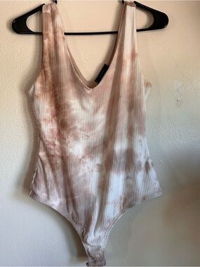 Ribbed Tie-Dye Bodysuit